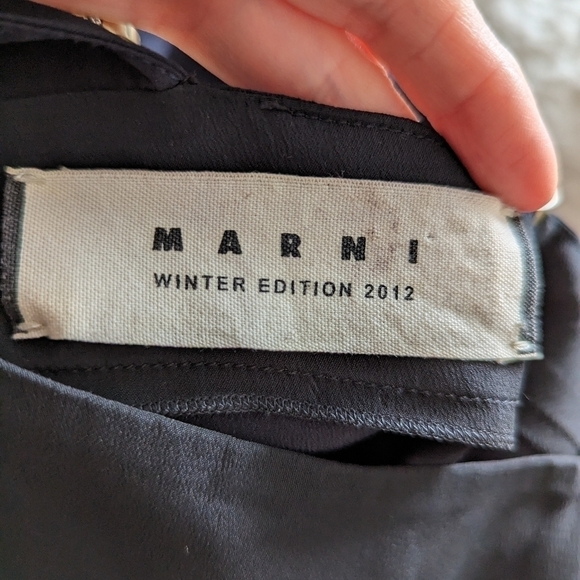 Marni square neck silk blend blouse short sleeve 38 small - Picture 8 of 15